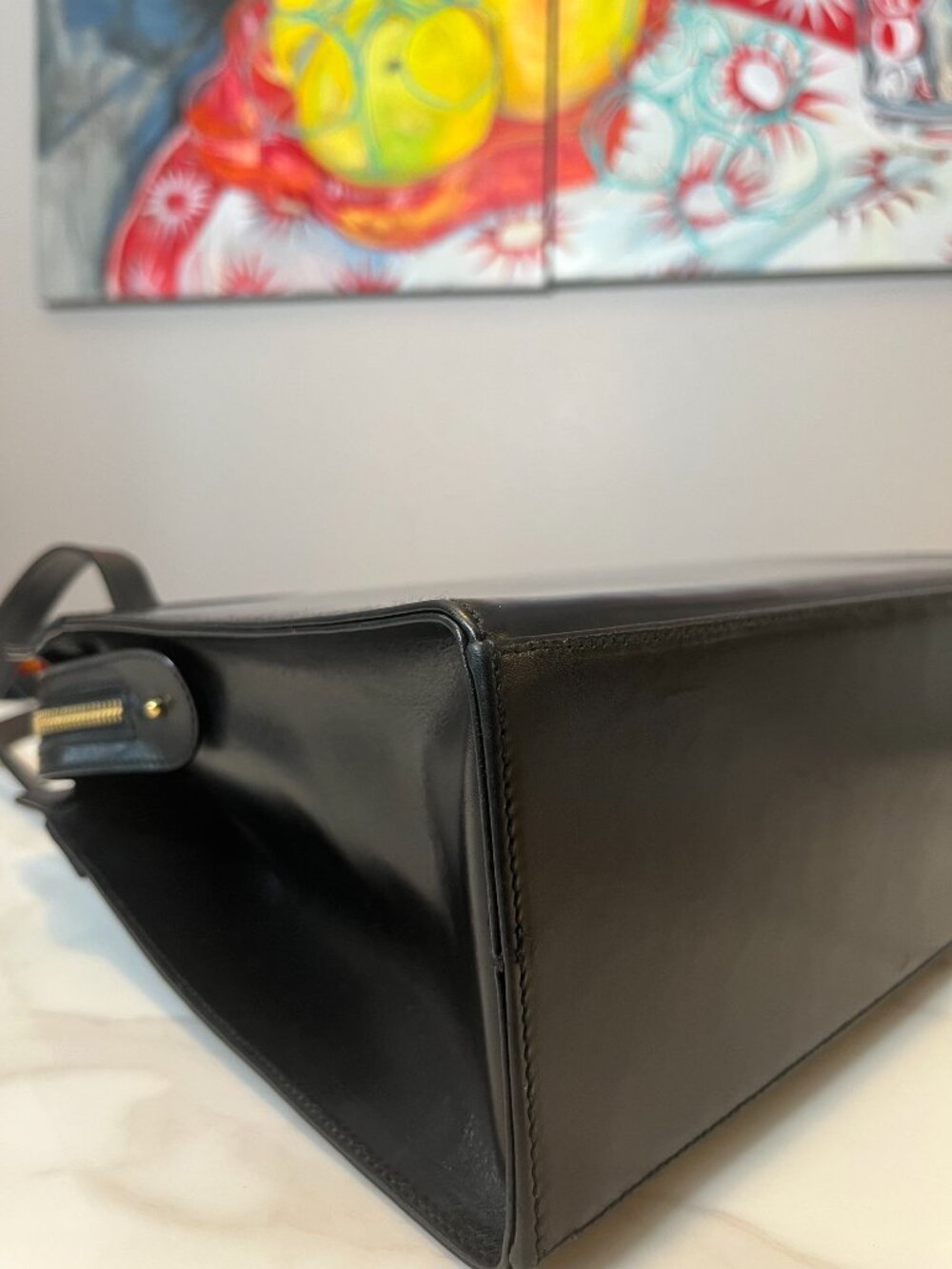 Salvatore Ferragamo Vintage Vara Bow Black Leather Shoulder Bag Code BC216676 - Picture 9 of 15